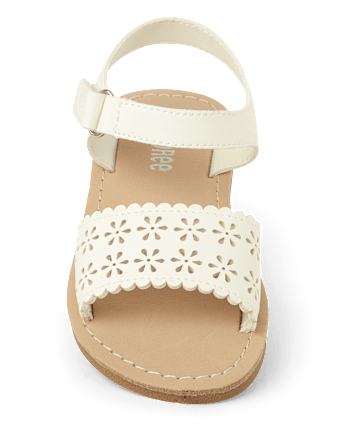 Girls Perforated Sandals - Little Essentials