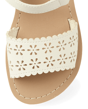 Girls Perforated Sandals - Little Essentials