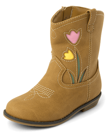 Girls Floral Cowgirl Boots - Garden Party