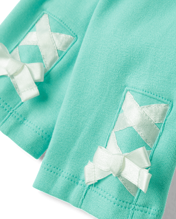 Girls Lace Up Leggings - Little Essentials