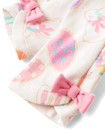Girls Easter Egg Leggings - Garden Party