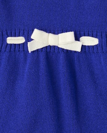 Robe pull à basque motif lapin pour fille - Blue Belle