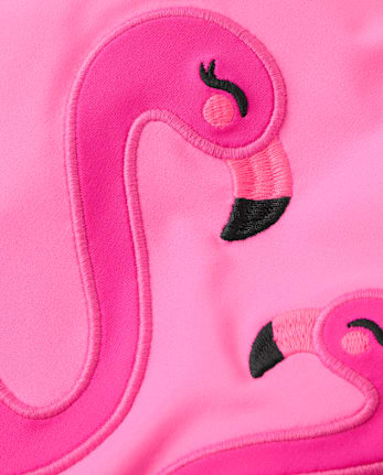 Girls Flamingo One Piece Swimsuit - Swim