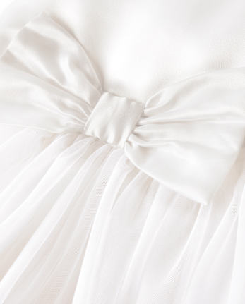 Robe en tulle avec nœud pour fille - Occasions spéciales