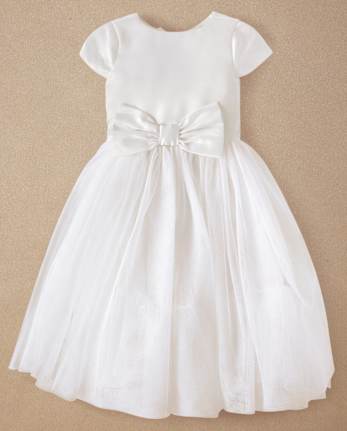 Robe en tulle avec nœud pour fille - Occasions spéciales