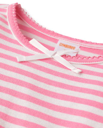 Girls Striped Fit And Flare Dress - Little Essentials