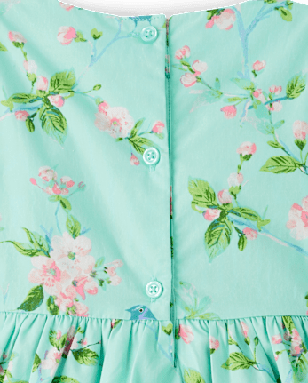 Girls Floral Ruffle Dress - Spring Celebrations