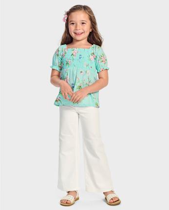 Girls Floral Smocked Top - Spring Celebrations