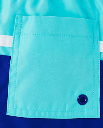 Boys Colorblock Swim Trunks - Swim