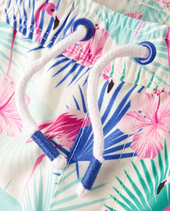 Boys Flamingo Swim Trunks - Swim