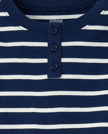 Kids Striped Snug Fit Cotton Pajamas