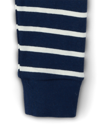 Kids Striped Snug Fit Cotton Pajamas