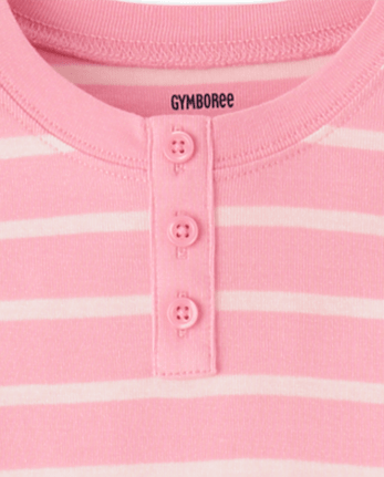 Kids Striped Snug Fit Cotton Pajamas - Gymmies
