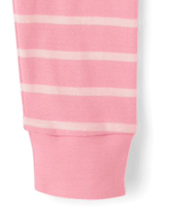 Kids Striped Snug Fit Cotton Pajamas - Gymmies