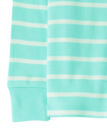 Kids Striped Snug Fit Cotton Pajamas