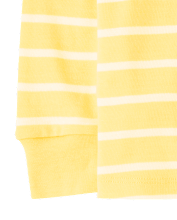 Kids Striped Snug Fit Cotton Pajamas