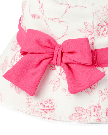 Girls Floral Bucket Hat - Swim