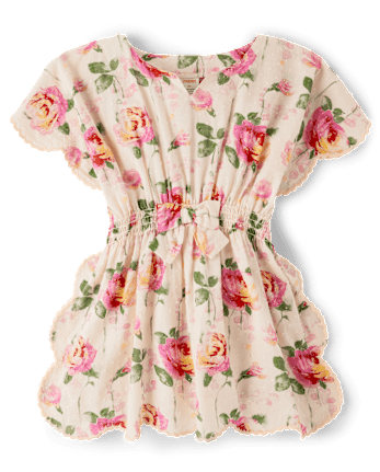 Girls Floral Cover-Up - Swim