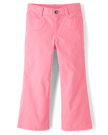 Girls Heart Wide Leg Pants - Little Essentials