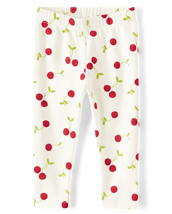 Girls Cherry Capri Leggings - Sweet Summer