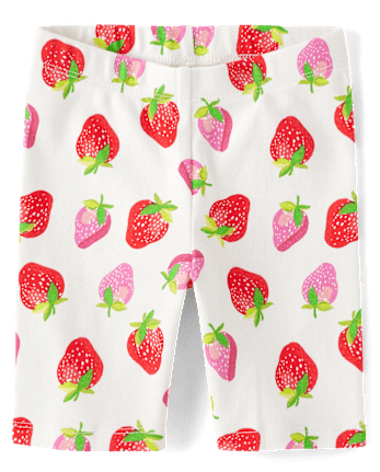 Girls Print Bike Shorts - Little Essentials