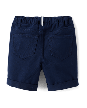 Boys Roll Cuff Pull On Shorts - American Cutie
