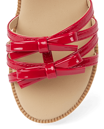 Girls Bow Sandals - American Cutie