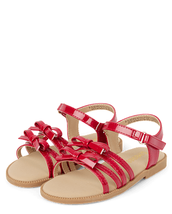 Girls Bow Sandals - American Cutie