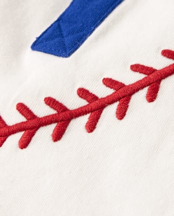 Boys Baseball Henley Top - Sweet Summer