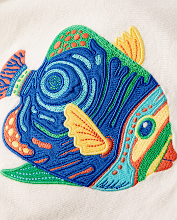 Boys Embroidered Top - Little Essentials