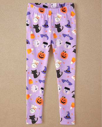 Girls Halloween Leggings - Halloween