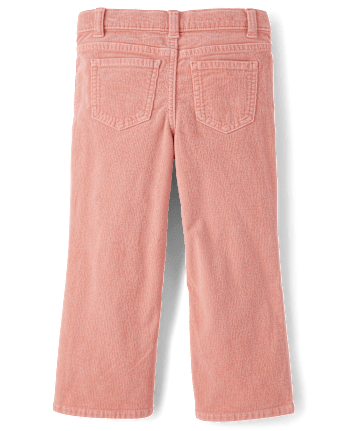 Girls Braided Patch Pocket Corduroy Wide Leg Pants - Highland Hills