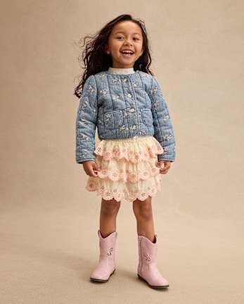 Jupe-short à œillets pour fille - Highland Hills