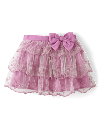 Girls Eyelet Lace Tiered Skirt - Magical Meadows