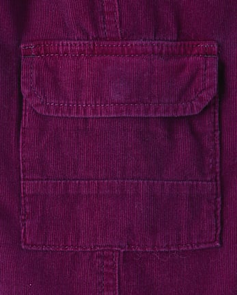 Girls Corduroy Pull On Baggy Cargo Pants - Magical Meadows