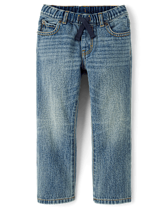 Boys Pull On Relaxed Jeans - Little Essentials