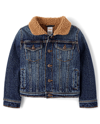 Veste en jean doublée sherpa pour enfant - Highland Hills