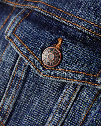 Veste en jean doublée sherpa pour enfant - Highland Hills