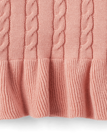 Pull péplum fleuri brodé pour fille - Highland Hills