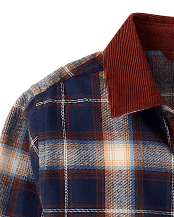 Chemise à carreaux boutonnée pour garçon - Highland Hills