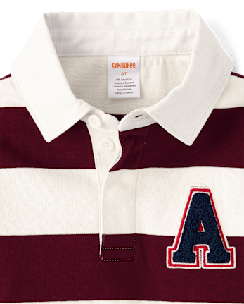 Kids Striped Rugby Polo - Campus Cuties