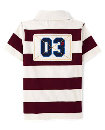 Kids Striped Rugby Polo - Campus Cuties