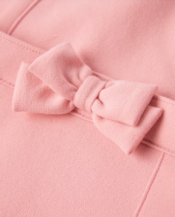Girls Scalloped Button Ponte Jumper - Campus Cuties