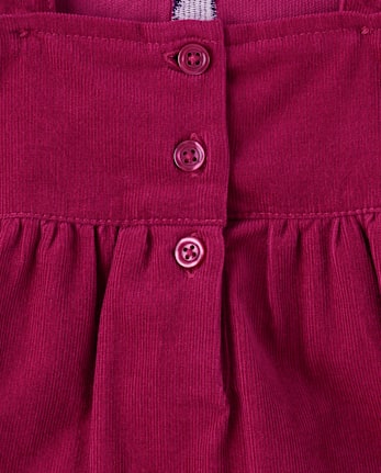 Pull en velours côtelé à motif papillon appliqué pour fille - Célébrations d'automne