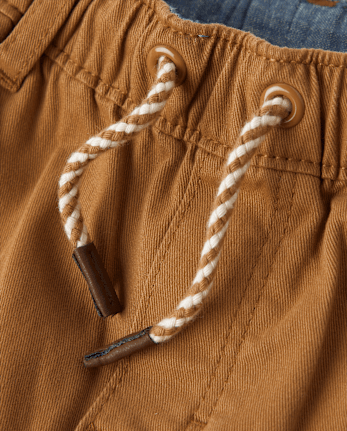 Pantalon de jogging cargo à enfiler pour garçon - Little Essentials