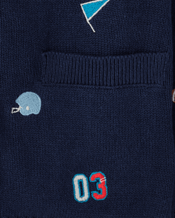 Gilet universitaire brodé pour garçon - Campus Cuties