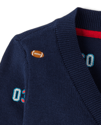 Gilet universitaire brodé pour garçon - Campus Cuties