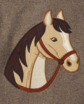Kids Embroidered Horse Cardigan - Highland Hills