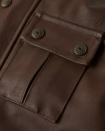 Veste en similicuir pour enfant - Highland Hills