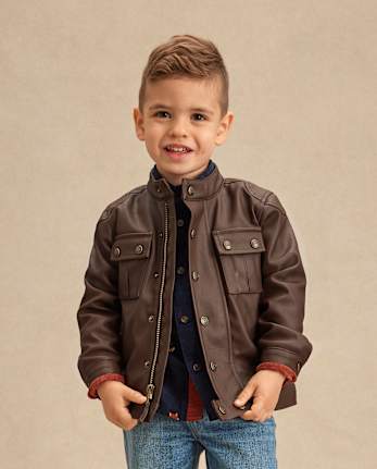 Veste en similicuir pour enfant - Highland Hills